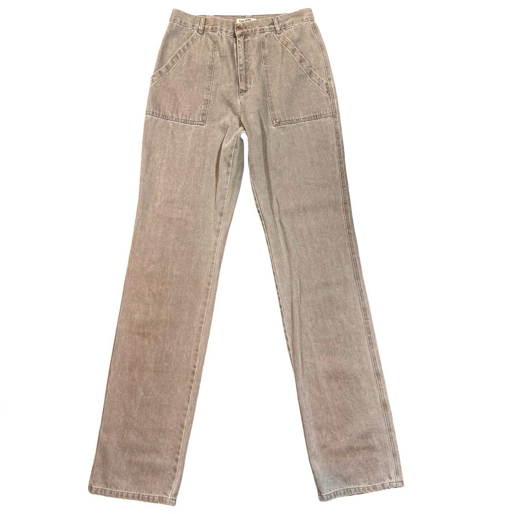 Djerf Avenue Straight-Leg Utility Pants in Taupe - Picture 14 of 14